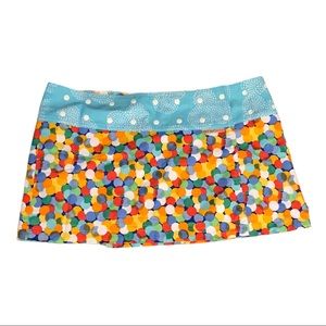 Sweet Spot Reversible Athletic Skirt dots/circles